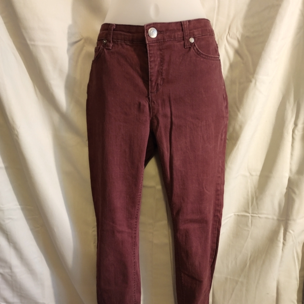 Ruff Hewn maroon skinny jeans